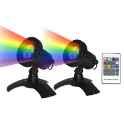 Luponds LED Multi Colour Pond Light Kit  with Remote - Set of 2