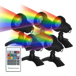 Luponds LED Multi Colour Pond Light Kit  with Remote - Set of 5