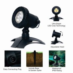 Luponds LED WARM WHITE Pond Lighting kit - Set of 2
