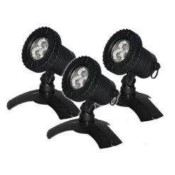 Luponds LED 3W WARM WHITE Pond Light kit - Set of 3