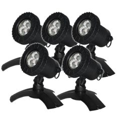 Luponds LED 3W WARM WHITE Pond Light kit - Set of 5