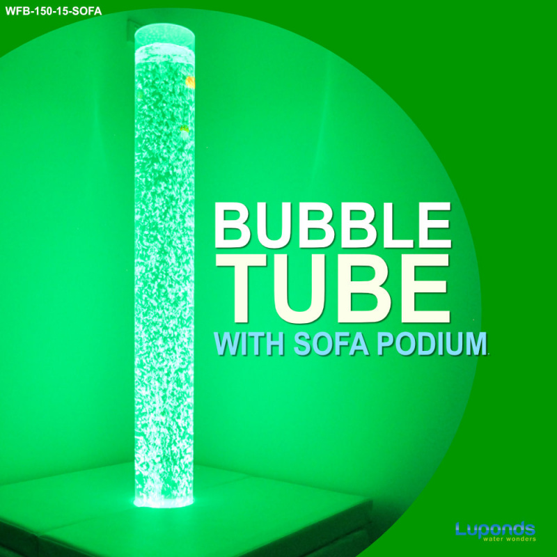 Sensory Bundle 180S - 1.8m Bubble Tube Column Water Feature with Sofa ...