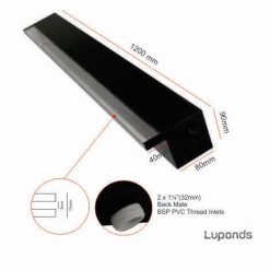 Luponds 1200mm Acrylic WaterWall Blade with 40mm Lip (Back Inlet)