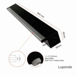Luponds 900mm Acrylic WaterWall Blade with 40mm Lip (Back Inlet)